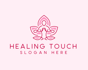 Lotus Human Meditation logo design