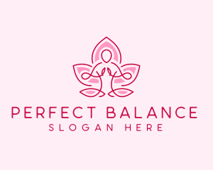 Lotus Human Meditation logo design