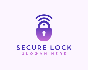 Lock - Signal Lock Security logo design