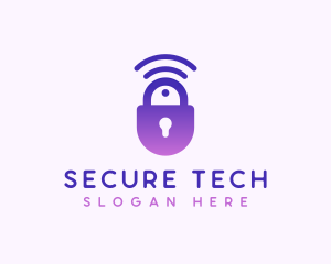 Security - Signal Lock Security logo design