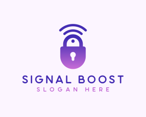 Signal Lock Security logo design