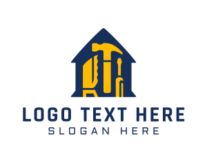 Handyman Construction Renovation logo design