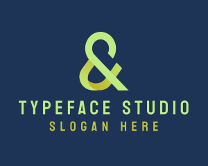 Modern Business Ampersand logo design