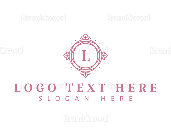 Floral Ornamental Frame Logo