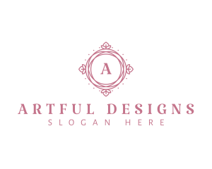 Floral Ornamental Frame logo design