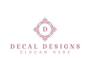 Floral Ornamental Frame logo design