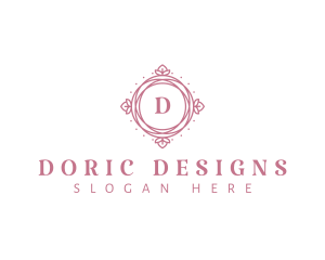 Floral Ornamental Frame logo design