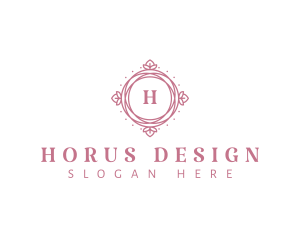 Floral Ornamental Frame logo design