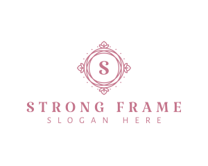 Floral Ornamental Frame logo design