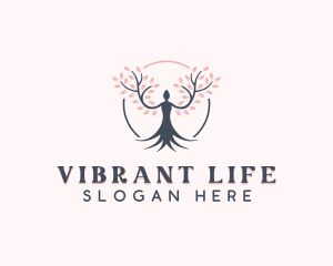 Cherry Blossom Wellness logo design