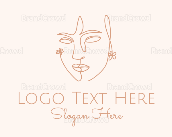 Beauty Cosmetic Face Logo