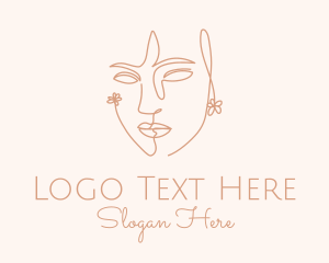 Beautiful - Beauty Cosmetic Face logo design