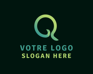 Minimalist Modern Business Letter Q Logo