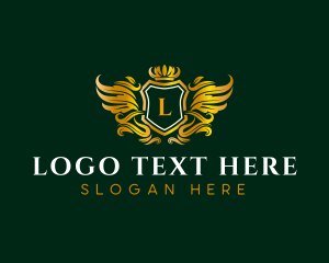 High End - Shield Crest Insignia logo design