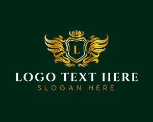 King - Shield Crest Insignia logo design