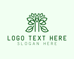 Arborist - Natural Wellness Leaf logo design