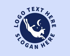 Barn - Goat Animal Leap logo design