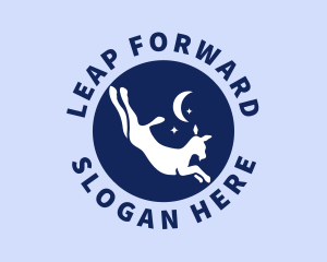 Jump - Goat Animal Leap logo design