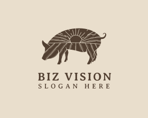 Pig Livestock Farm  logo design