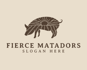 Pig Livestock Farm  logo design