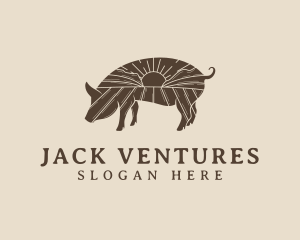 Pig Livestock Farm  logo design