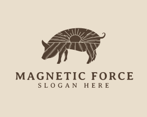 Pig Livestock Farm  logo design