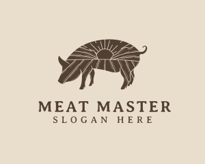 Pig Livestock Farm  logo design