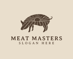 Pig Livestock Farm  logo design