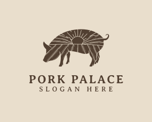 Swine - Pig Livestock Farm logo design