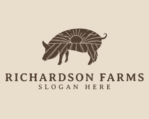 Pig Livestock Farm  logo design