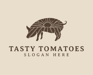 Pig Livestock Farm  logo design