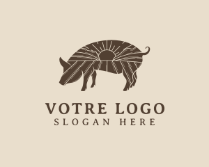 Pig - Pig Livestock Farm logo design