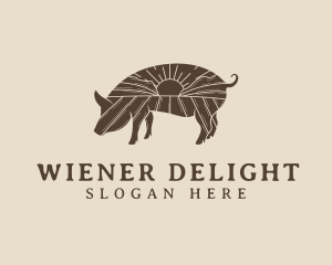 Pig Livestock Farm  logo design