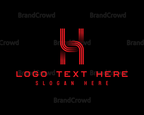 Modern  Tech Letter H Logo