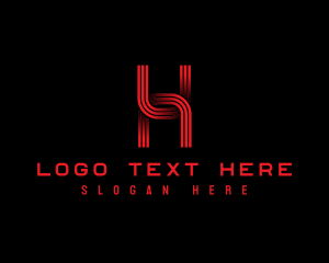 Letter H - Modern  Tech Letter H logo design