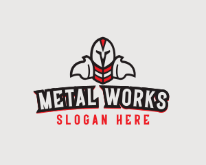 Metal - Metal Knight Gamer logo design