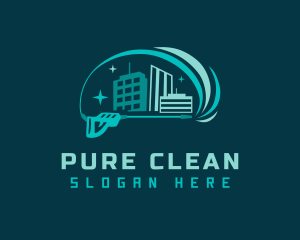 Building Pressure Washer logo design