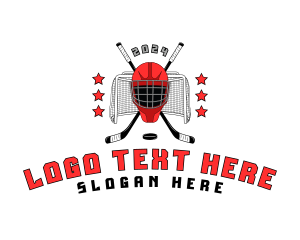 Hockey - Sports Hockey Helmet logo design