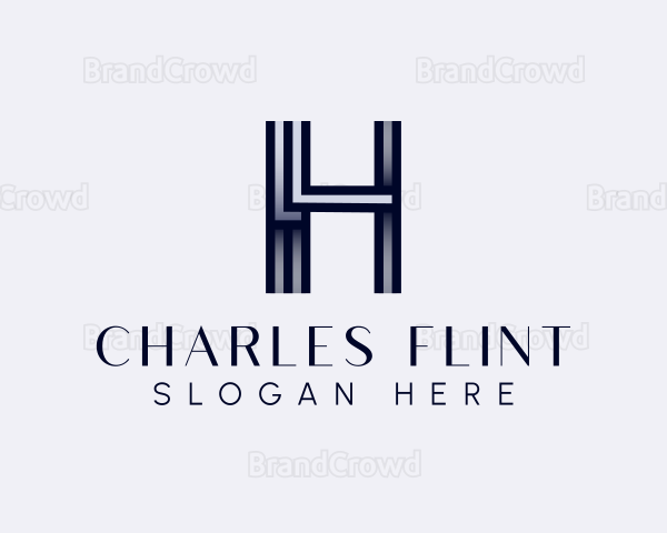 Studio Lines Letter H Logo