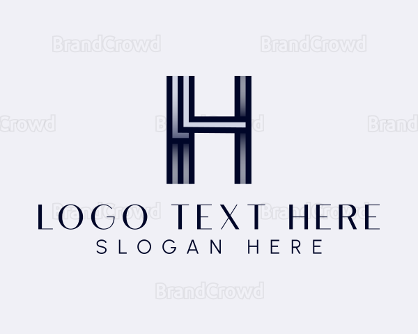 Studio Lines Letter H Logo