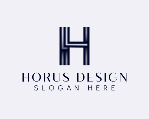 Studio Lines Letter H logo design