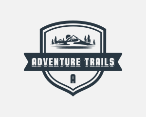 Mountain Resort Badge Wordmark logo design