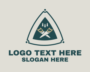 Forest Saw Logger Logo