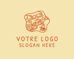 Tourism - Trailer Van Camp logo design