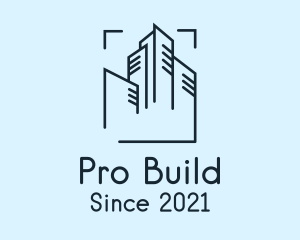 Skyline Building Outline  logo design