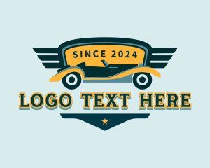 Car - Vintage Car Garage logo design