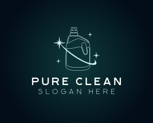 Liquid Cleaning Detergent logo design