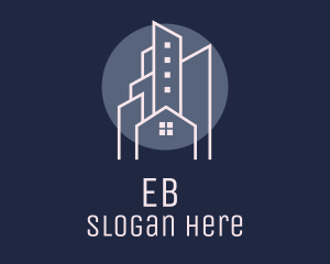 City Nightscape Real Estate Logo