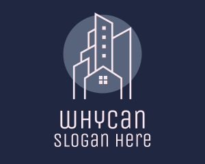City Nightscape Real Estate Logo