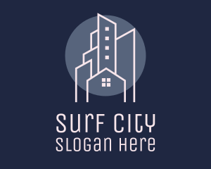 City Nightscape Real Estate logo design